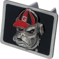Georgia Bulldogs "UGA DAWG" NCAA Pewter Trailer Hitch Cover