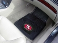 San Francisco 49ers Premium All Weather 2pc Rubber Car Floor Mats