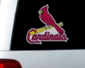 St. Louis Cardinals MLB Logo ""Cutz"" One Way Glass Covering Decal