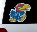 Kansas Jayhawks NCAA Logo Glass Tatz ""Cutz"" Window Graphic/Decals