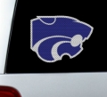 Kansas State Wildcats NCAA Logo Glass Tatz ""Cutz"" Window Graphic/Decals