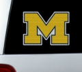 Michigan Wolverines NCAA Logo Glass Tatz ""Cutz"" Window Graphic/Decals