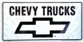 Chevy Trucks Diamond Plated License Plate