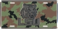 LSU Tigers Camouflage Aluminum License Plate