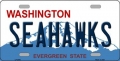 Seattle Seahawks State Background License Plate