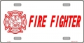 FireFighter License Plate