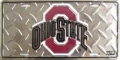 Ohio State Buckeyes Diamond Plate License Plate