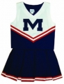 Ole Miss Rebels Home NCAA College Youth Cheerleading Outfits-FREE SHIPPING
