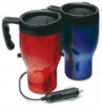 Set of Two RoadPro 12-Volt Heated Travel Mugs