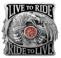 Live to Ride/Ride to Live Logo Style Hitch Cover