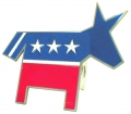 Democratic Party "Donkey" Logo Style Hitch Cover